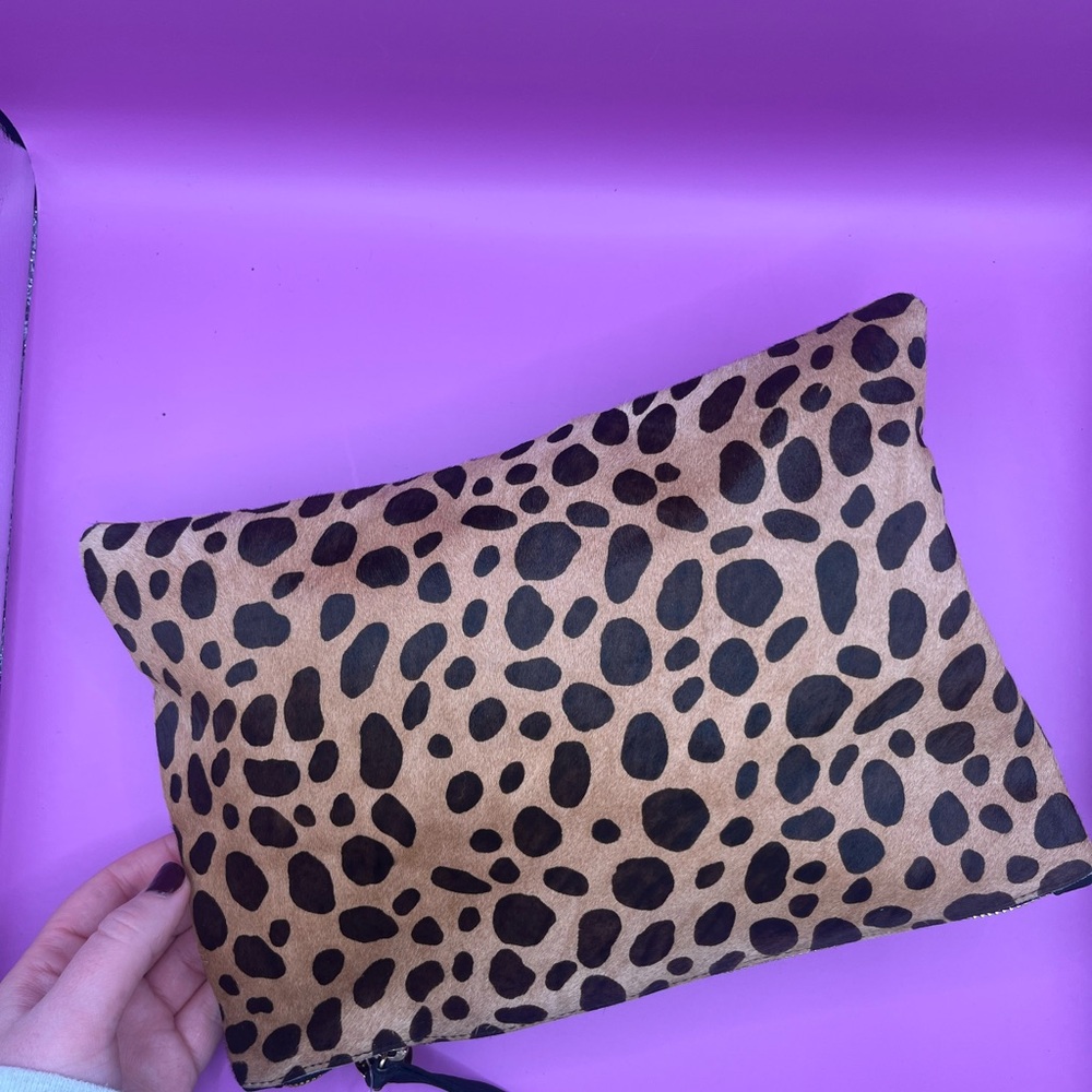 Clare V Leopard Print Pouch - Picture 5 of 6